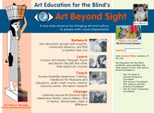 Art Beyond Sight home page design