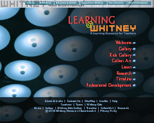Learning@Whitney home page for teachers